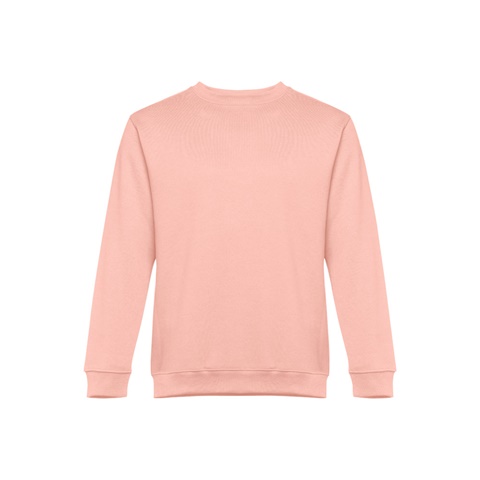 DELTA. Mikina (unisex) z bavlny a polyesteru, lososová, L
