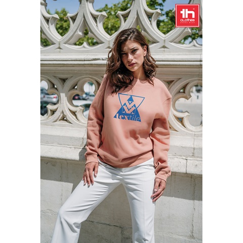 DELTA. Mikina (unisex) z bavlny a polyesteru, tmavě hnědá, L