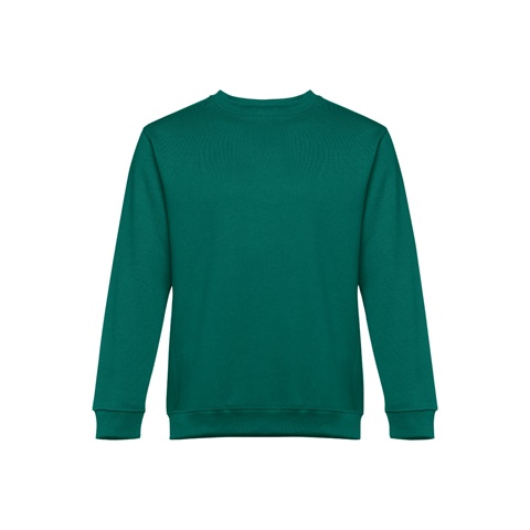 DELTA. Mikina (unisex) z bavlny a polyesteru, tmavě zelená, L