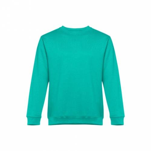 DELTA. Mikina (unisex) z bavlny a polyesteru, tyrkysově zelená, L