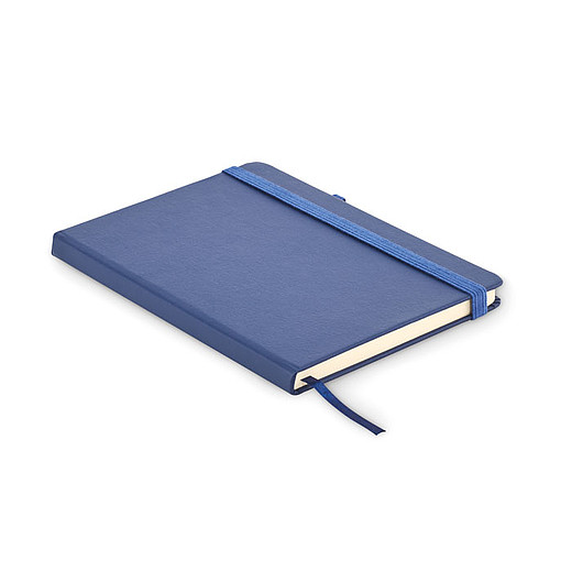 DEMIRO poznámkový zápisník v recyklovaných PU deskách, modrá