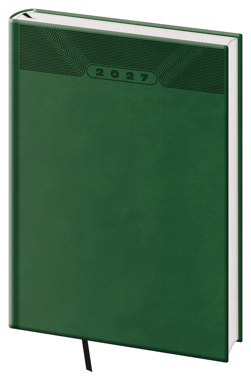 Denní diář A5 Print Classic zelený