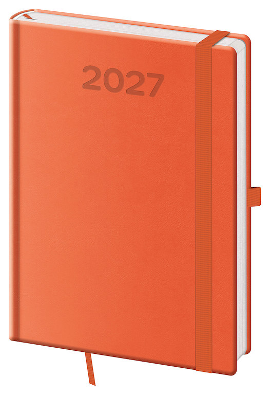 Denní diář A5 Print Pop oranžový