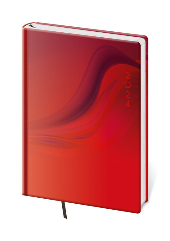 Denní diář A5 Vario Red design