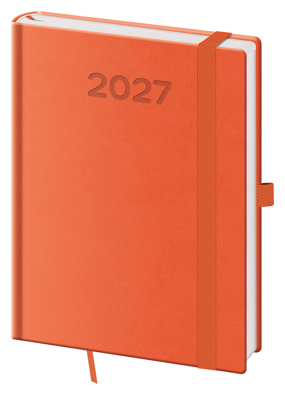Denní diář B6 Print Pop oranžový