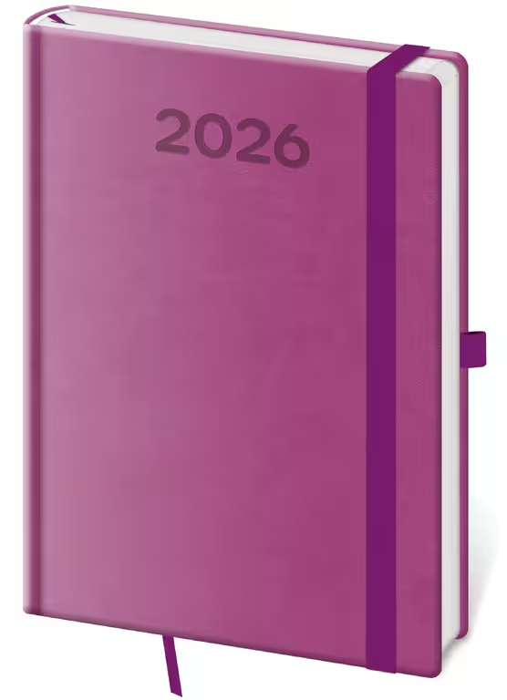Diář týdenní A5 Print Pop - fialová 2027