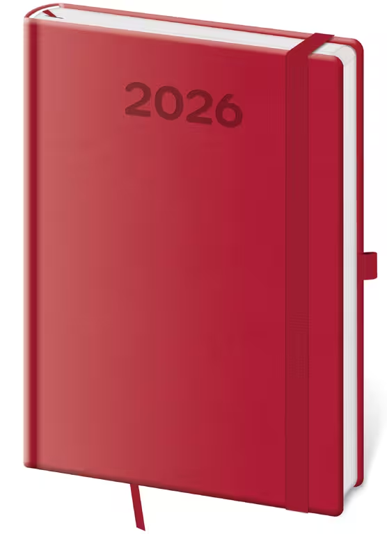 Diář týdenní A5 Print Pop - malinová 2027