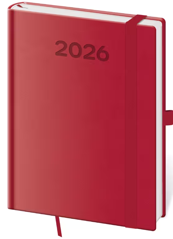 Diář týdenní B6 Print Pop - malinová 2027