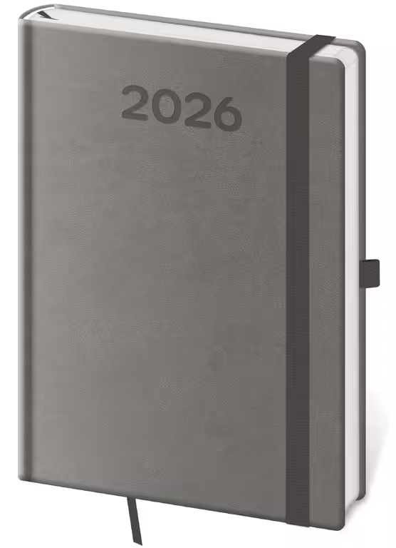 Diář týdenní B6 Print Pop - šedá 2027