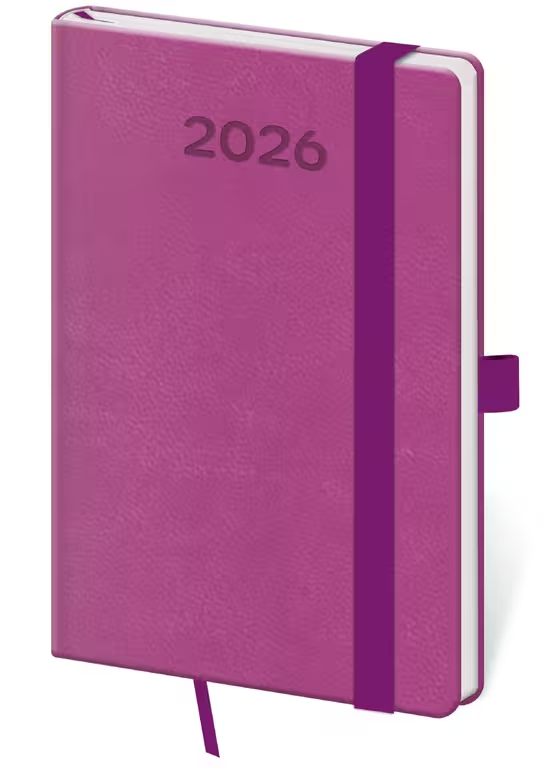 Diář týdenní kapesní Print Pop - fialová 2027