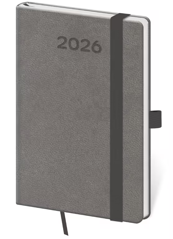 Diář týdenní kapesní Print Pop - šedá 2027