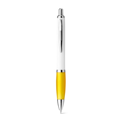 DIGIT. Kuličkové pero s kovovým klipem, žlutá