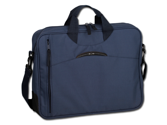 DOC polyesterová taška na notebook, 420D, Modrá