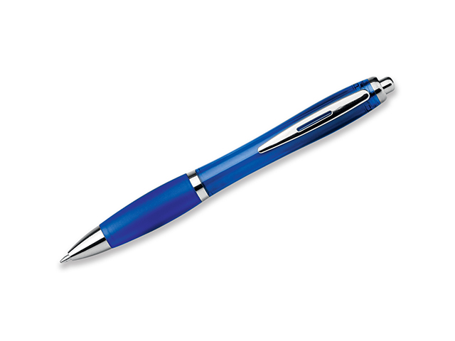 DOLPH plastové kuličkové pero, modrá náplň, Modrá