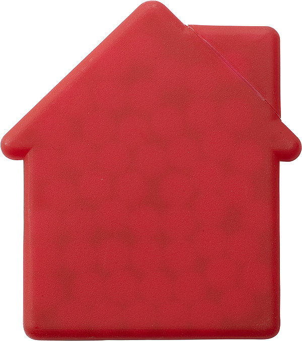 DOMEK Mint karta ve tvaru domečku, s bonbony, červená