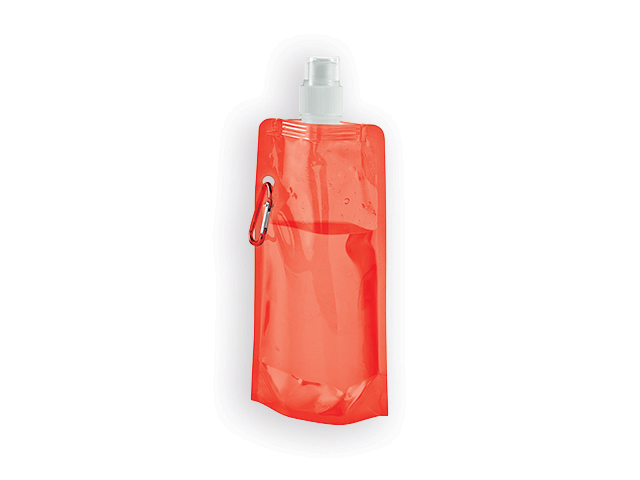 DONATA II plastová skládací láhev, 460 ml, Červená