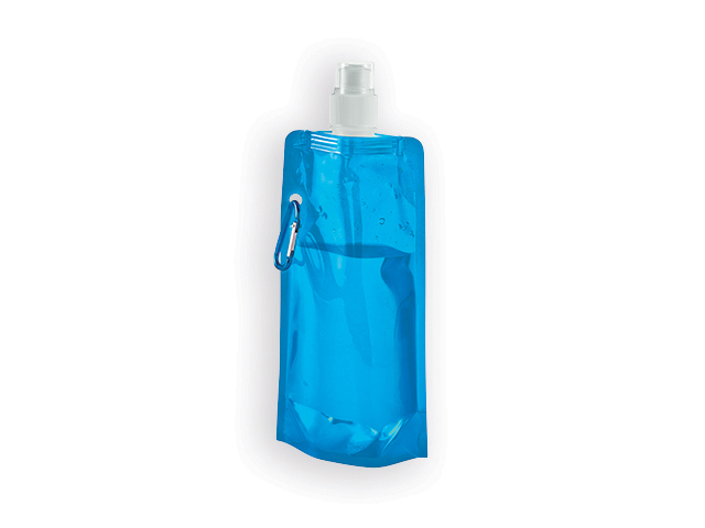 DONATA II plastová skládací láhev, 460 ml, Světle modrá