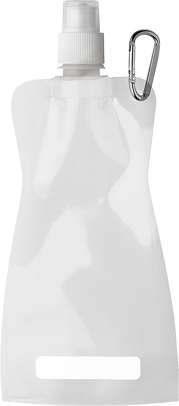 DUNCAN Rolovací plastová láhev s klipem, 420 ml, bílá