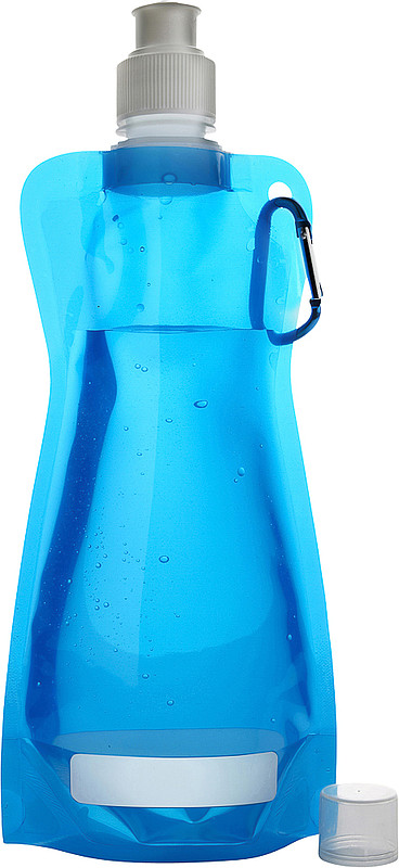 DUNCAN Rolovací plastová láhev s klipem, 420 ml, modrá