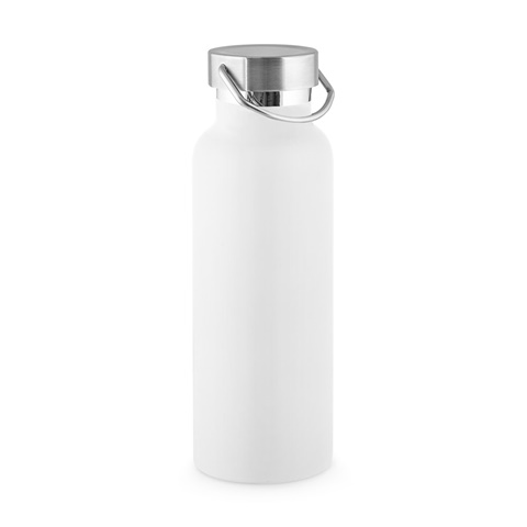 DUPLANTIS. Láhev z nerezové oceli (36% recyklace) s vakuovou izolací 810 ml, bílá