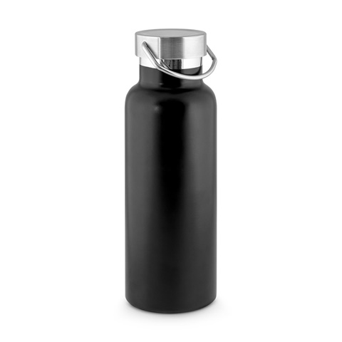 DUPLANTIS. Láhev z nerezové oceli (36% recyklace) s vakuovou izolací 810 ml, černá