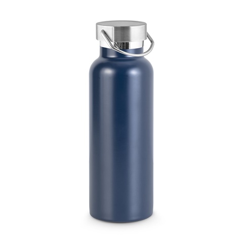 DUPLANTIS. Láhev z nerezové oceli (36% recyklace) s vakuovou izolací 810 ml, námořnická modrá