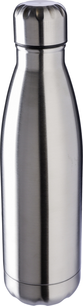 Dvoustěnná lahev z nerezové oceli 500 ml, stříbrná