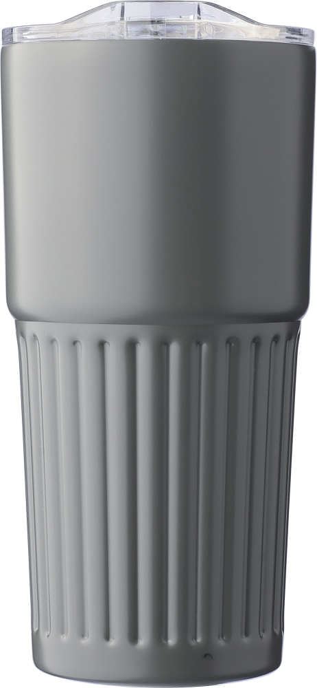 Dvoustěnný termohrnek z recyklované nerezové oceli 500 ml, šedá