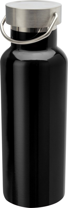 EROLA Dvoustěnná termoska z recyklované nerezové oceli, 500 ml, černá