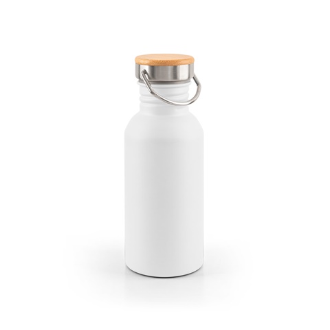 EWING. Jednostěnná láhev z nerezové oceli (90 % recyklovaná), bílá