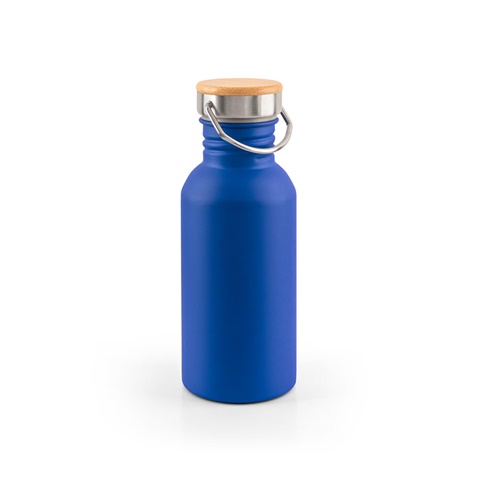 EWING. Jednostěnná láhev z nerezové oceli (90 % recyklovaná), modrá
