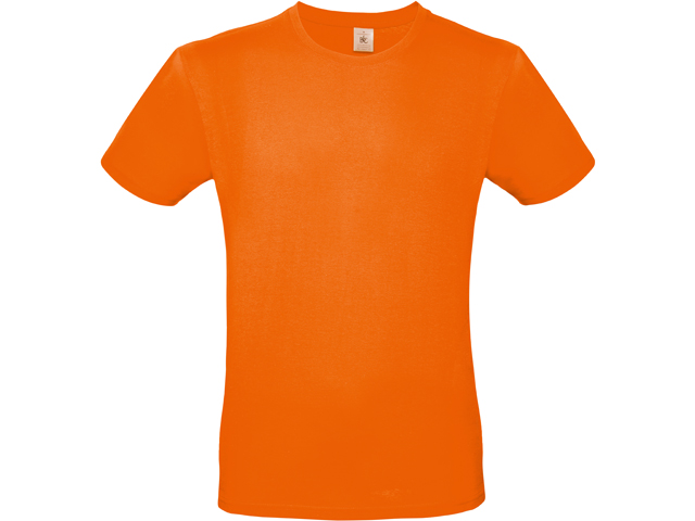 EXALTICO pánské tričko, 145 g/m2, vel. S, B&C, Fluorescenční oranžo