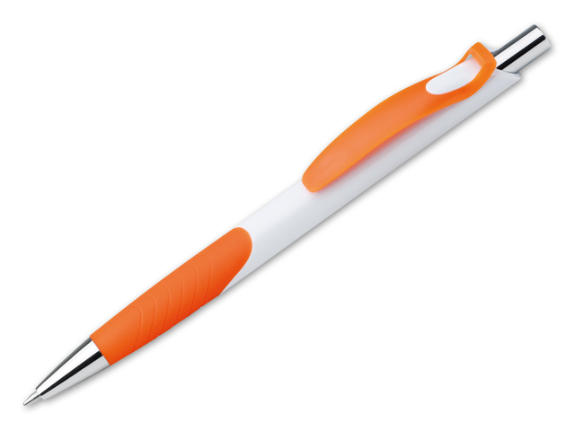 FELICE plastové kuličkové pero, modrá náplň, Oranžová