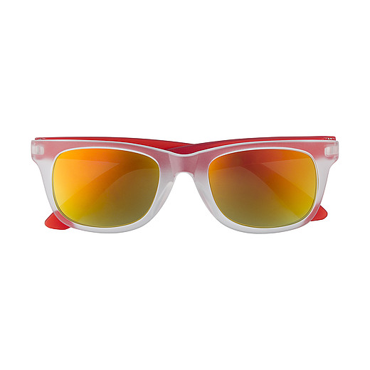 FINGO Plastové sluneční brýle s UV400 ochranou, červené