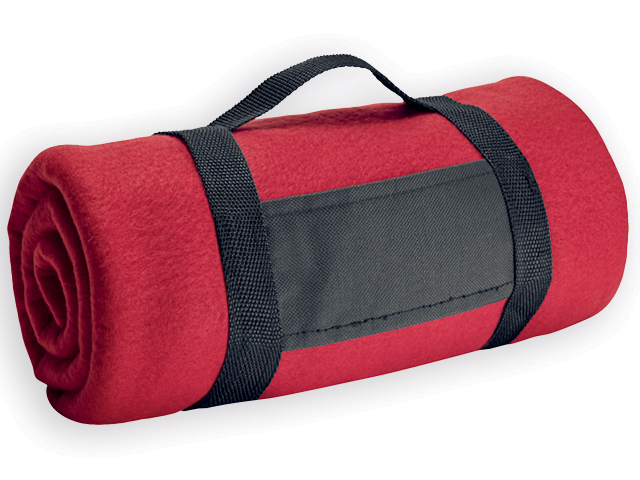 FIT II cestovní fleecová deka, 180 g/m2, Červená