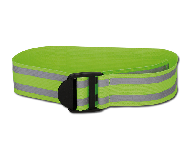 FLORIAN polyesterový elastický reflexní pásek, Fluorescenční žlutá