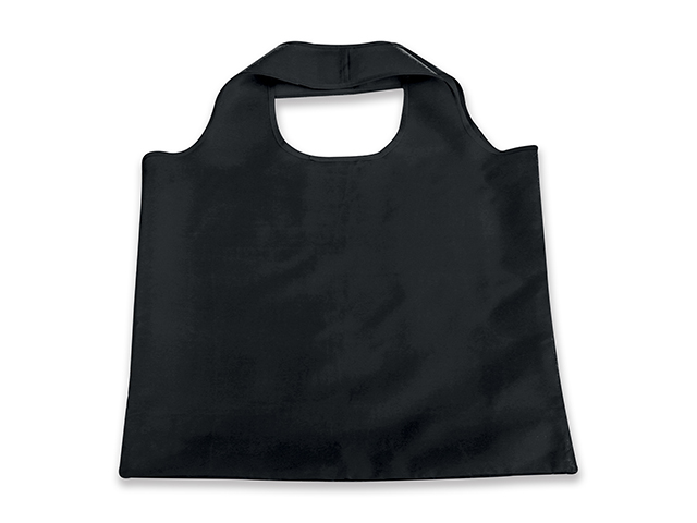FOLA polyesterová skládací nákupní taška, Černá