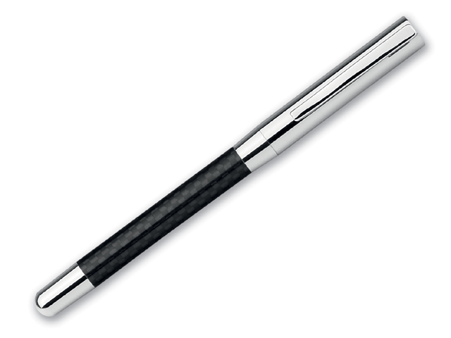 FREMA kovové keramické pero s modrou náplní, Černá