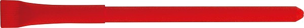 GABIN Kuličkové pero s víčkem vyrobené z kartonu, modrá n., červené