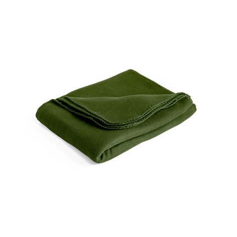 tmavě zelená GALLIOT. Teplá deka (180 g/m²) z recyklovaného polyesteru (100% rPET), tmavě zelená