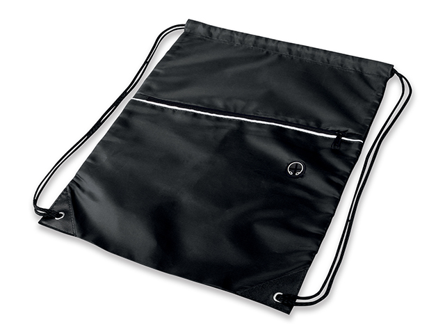 GARU polyesterový stahovací batoh, 210D, Černá