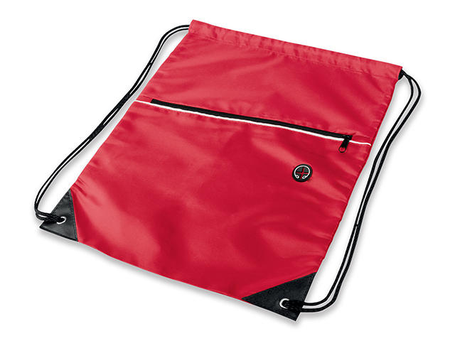 GARU polyesterový stahovací batoh, 210D, Červená