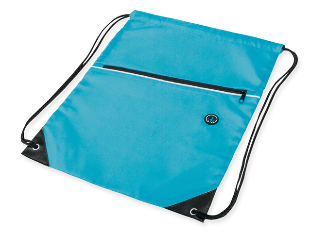 GARU polyesterový stahovací batoh, 210D, Světle modrá