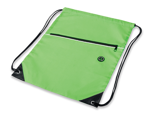GARU polyesterový stahovací batoh, 210D, Světle zelená