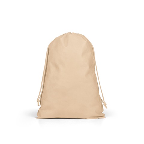 GIFT BAG L. Velký tepelně svařený netkaný sáček (60 g/m²), světle hnědá