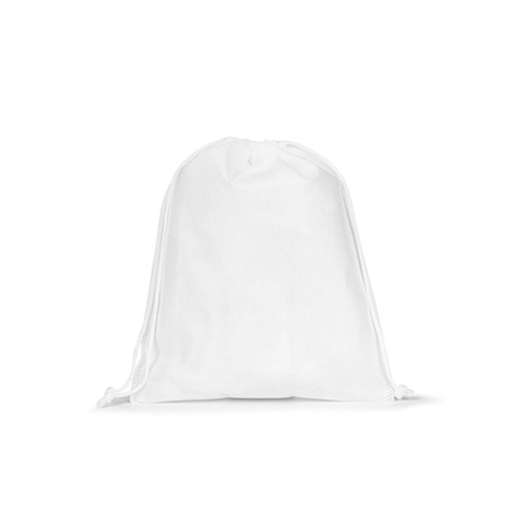 GIFT BAG M. Středně velká netkaná taška (60 g/m²) tepelně svařená, bílá