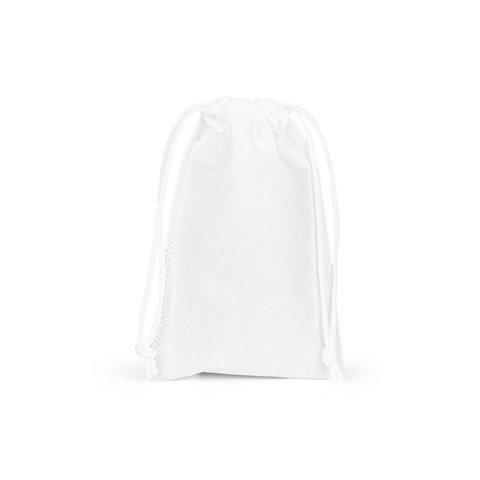 GIFT BAG S. Malý tepelně svařený sáček z netkané textilie (60 g/m²), bílá