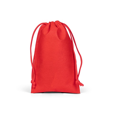 GIFT BAG S. Malý tepelně svařený sáček z netkané textilie (60 g/m²), červená