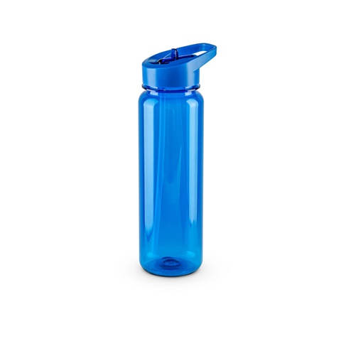 GILMORE. Recyklovaného PET (100% rPET) sportovní láhev s lesklým průsvitným povrchem 750 ml, modrá
