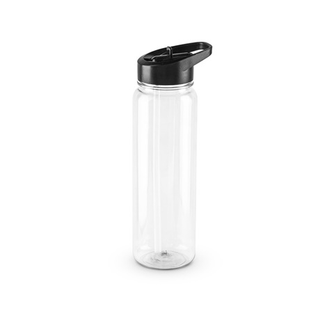 GILMORE. Recyklovaného PET (100% rPET) sportovní láhev s lesklým průsvitným povrchem 750 ml, transparentní